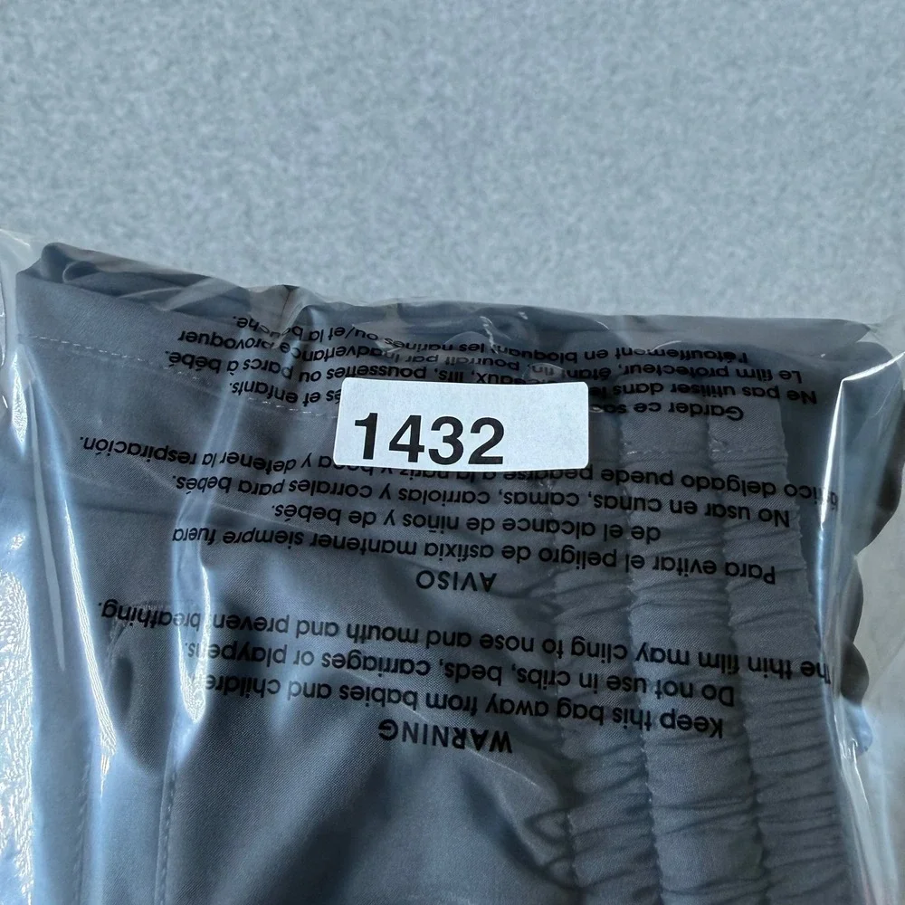 Cove USA Mens Large Black Spandex Jogger Athletic Pants Drawstring Fits 30x28
